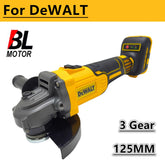 For DEWALT 20V Battery 125MM Brushless Angle Grinder 10000RPM 3 Gear Cordless Cutting Machine Electric Polishing Power Tools